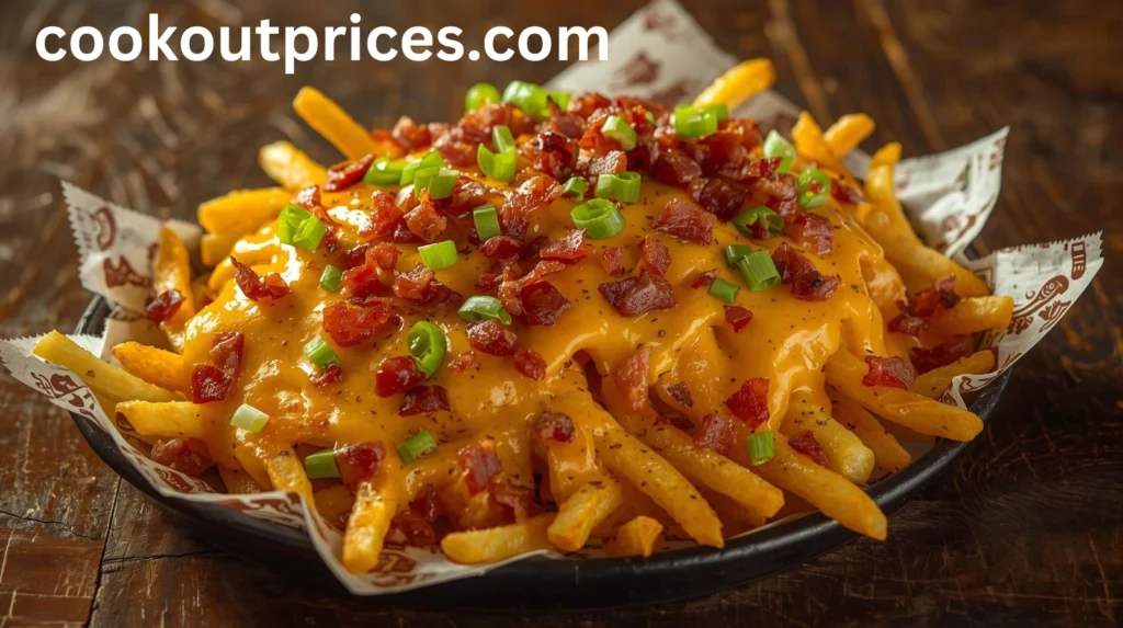 Cookout regular fries, chili, Jalapeno and cajun fries 2026