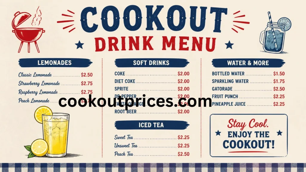 cookout milkshake menu