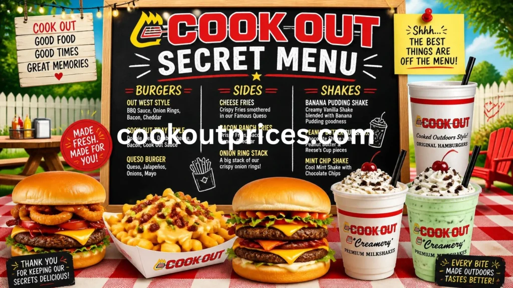 Cookout Secret Menu 1 milkshakes