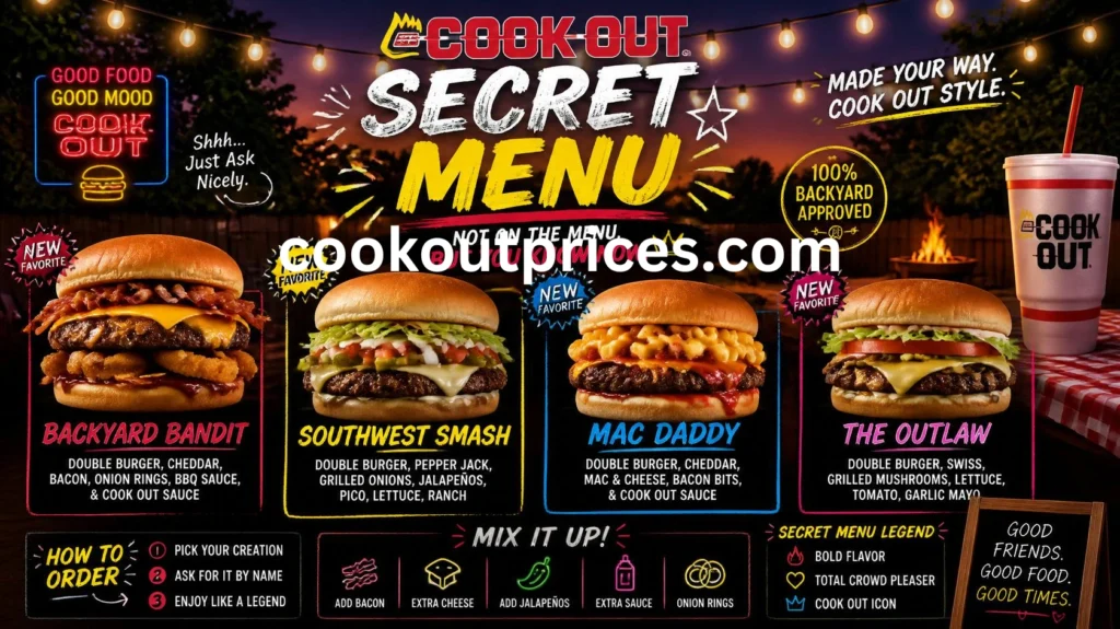 Cookout Secret Menu 3 Cookout Secret Menu