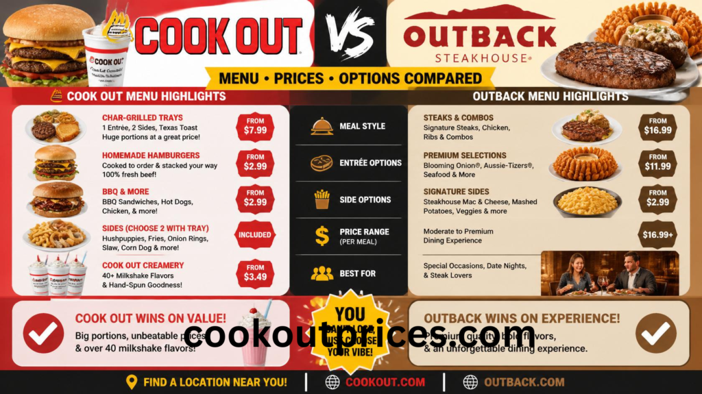Cookout Menu vs Outback Menu: Prices, Meals & Full Comparison 2026 2 Cookout Menu vs Outback Menu